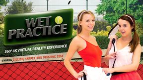 Wet Practice - Games Turn to Hot Lesbian VR Sex